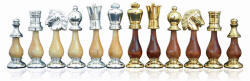  Arany-ezüst orientális sakkfigurák