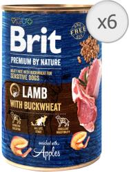 Brit Premium Sensitive Nedves kutyaeledel, Bárány hajdinával, 6 x 400g