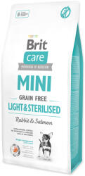 Brit 2x7kg Brit Care Mini Grain Free Light & Sterilised száraz kutyatáp