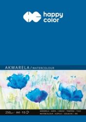 Happy Color Bloc desen, pentru acuarele, A4, 250gsm, 10 coli, Happy Color 37252030-A10