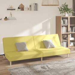 vidaXL Canapea extensibilă cu 2 locuri, verde, textil (337281) Canapea