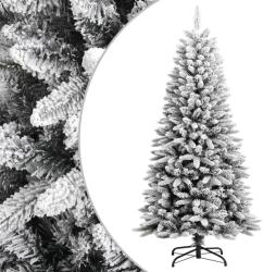 vidaXL Brad de Crăciun artificial cu zăpadă, 120 cm, PVC&PE (345188)