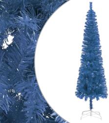 vidaXL Set pom de Crăciun subțire cu LED-uri, albastru, 180 cm (3077995)