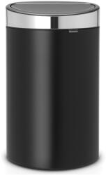 Brabantia Coș de gunoi sensibil la atingere TOUCH BIN NEW 40 l, negru mat cu capac mat, Brabantia (114847)