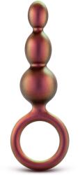 Blush Novelties Dop Anal Adventures Matrix Beaded cu Inel, Silicon, Bronz, 13.9 cm