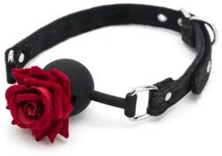  Rózsás szájpecek szilikon szájgolyóval - diamondsexshop