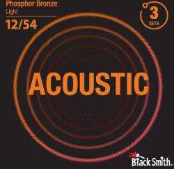 BlackSmith Acoustic Phosphor Bronze, Light 12-54 húr - 3 szett - BS-PB-1254-3P