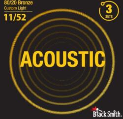 BlackSmith Acoustic Bronze, Light, 12-54 húr - 3 szett - BS-BR-1254-3P