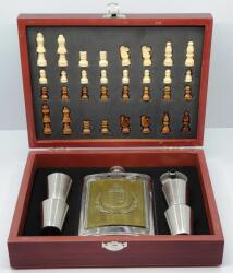 Flaska szett - Címeres, sakk készlettel