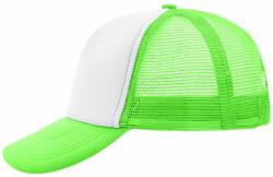 Daiber Șapcă 5 panele MB070 - Albă / neon verde | uni (MB070-90546)