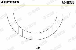 GLYCO Saiba distantier, arbore cotit GLYCO A217/2 STD (A217/2 STD)