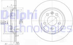 DELPHI Disc frana DELPHI BG3518 (BG3518) - automobilus