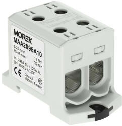 Morek MAA2095A10 OTL 95-2 Fővezetéki sorkapocs, 2xAl/Cu 6-95 mm2, 1000V, szürke (Morek_MAA2095A10)