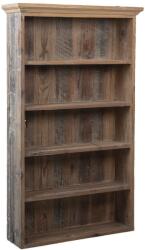 Clayre & Eef Biblioteca cu 5 rafturi din lemn maro 61 cm x 16 cm x 99 h (5H0505) Vitrina