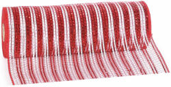 Decorer Set 2 role textil rosu alb 9 m x 26 cm (A16.07.40)