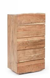 Bizzotto Comoda 5 sertare lemn natur Aron 70x45x130 cm (0745697) Comoda