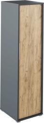 Mobikon Dulap mdf grafit stejar artizanal Rioma 50x55x182, 6 cm (0000281253) - decorer Garderoba