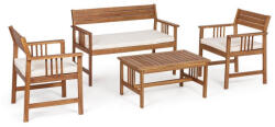 Bizzotto Set mobilier gradina 4 piese Noemi 115x55x77 cm, 63x55x77 cm, 80x50x40 cm (0805979) - decorer