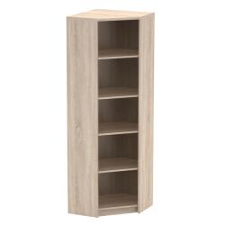 Mobikon Biblioteca de colt stejar sonoma Johan 62.7x62.7x186 cm (0000278030) Vitrina