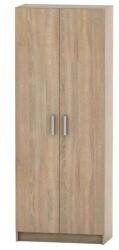 Mobikon Dulap 2 usi mdf rafturi stejar sonoma Betty 70x37x182, 5 cm (0000091334) Garderoba