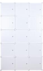 Mobikon Dulap modular plastic alb Zalvo 111x46x185 cm (0000288648)