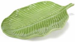 Decorer Platou decorativ ceramica verde Leaf 30 cm x 17 cm (A71.35.02) Tava