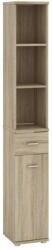 Mobikon Biblioteca din pal maro stejar sonoma Mario 30x31x202 cm (0000200310) - decorer Vitrina