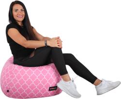 Mobikon Fotoliu tip sac textil roz alb Gomby 60x60x50 cm (0000264942)
