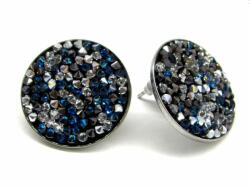 ROCKOS ÓRIÁS 20 mm-es fülbevaló (kék-ezüst) - utolsó darabok! (3291816)