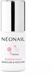 NeoNail Professional Bază pentru gel-lac, pe bază de cauciuc - NeoNail Professional +Proteins Rubber Base Manicure & Pedicure 7.2 ml