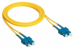 Legrand 032600 patch kábel optika OS1/OS2 (UPC) monomódusú SC/SC duplex 9/125um LSZH (LSOH) sárga 1 méter LCS3 (032600)