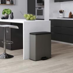 Keter Coș de gunoi cu pedală Deco, gri rece, 65L, dreptunghiular 254697 (443821) Cos de gunoi