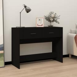vidaXL Măsuță consolă, negru, 100x39x75 cm, lemn compozit (816777) Masa de cafea