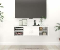 vidaXL Raft de perete, alb extralucios, 102x30x29 cm, PAL (806262) Raft