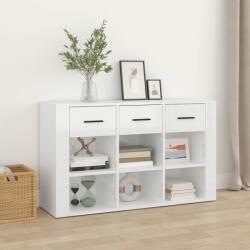 vidaXL Servantă, alb extralucios, 100x30x59, 5 cm, lemn compozit (821006) Comoda