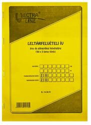VECTRALINE Nyomtatvány leltárfelviteli ív áru- és göngyöleg felvételére VECTRALINE A/4 álló 50x3 lapos (B14-30/V) - tonerpiac