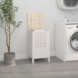 vidaXL Cutie de rufe, alb, 44x44x76 cm, lemn masiv de pin (823575)
