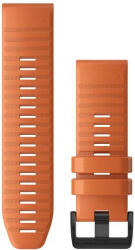 Garmin Curea Garmin QuickFit 26 mm, silicon, portocalie, catarama neagră (Fenix 7X/6X/5X, Tactix, etc. )