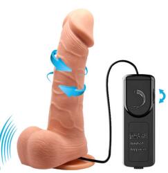 LyBaile Vibrator Realist Ken Multispeed Rotativ Natural 21 cm Vibrator