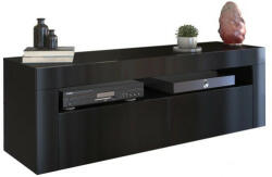 Holzmeister TV szekrény - Holzmeister Deko-2D - 140 cm - magasfényű fekete