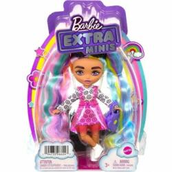 Mattel Papusa Barbie Extra Minis cu par lung si rochie cu imprimeu floral HHF82 Papusa Barbie