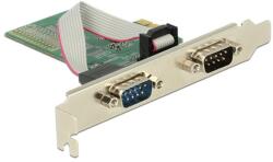 Delock PCI-E Bővítőkártya > 2x Soros RS-232 (89555) - elektroszalon