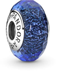 Pandora Moments Színjátszó kék, fazettált ezüst charm - 791646 (791646)