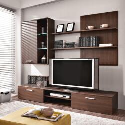 TEMPO KONDELA Mobilier de perete living, wenge, QUATRO