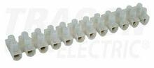 TRACON Sorkapocssáv nyomólemezes darabolható flexi 12P 63A 450V termoplaszt 16mm2/sokerű fehér TRACON - S30A-H-L (S30A-H-L)