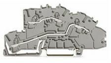 WAGO Átmenő sorkapocs L/L TS35 2-szintes 32A 0.75-2.5mm2 szürke rugószorításos rugószorításos WAGO - 2003-7642 (2003-7642)