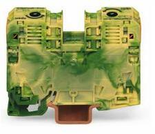 WAGO Földelő sorkapocs TS35 1-szintes 6-35mm2 zöld-sárga rugószorításos rugószorításos WAGO - 285-137 (285-137)