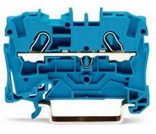 WAGO Átmenő sorkapocs TS35 1-szint 2-poz 0.5-4mm2/érvéghüvely 32A kék rugószorításos WAGO - 2004-1204 (2004-1204)