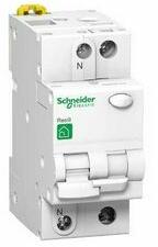 Schneider Áramvédő(FI)-kismegszakító 1P+N 10A C-jelleg 0.03A AC-típus 4.5kA/61009-1 Resi9 D Schneider - R9D31210 (R9D31210)