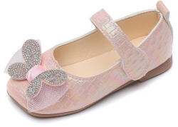 SuperBaby Pantofi eleganti roz sidefat - Butterfly